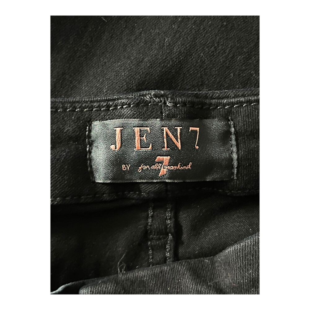 JEN7 by 7 For All Mankind jeans Ripped Slim Boyfriend black size 16 - Picture 4 of 6